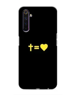 Чохол для Realme 6 Pro з картинкою «Серце та Хрест»