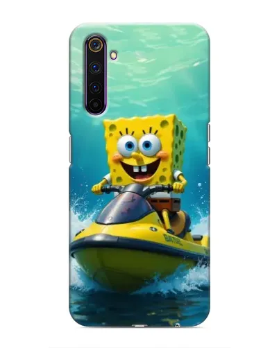Чохол для Realme 6 Pro з картинкою «Спанч Боб на гідроциклі» Чохол для Realme 6 Pro з картинкою «Спанч Боб на гідроциклі»
