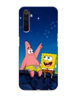 Чохол для Realme 6 Pro з картинкою «Губка Боб та Патрік вночі» Чохол для Realme 6 Pro з картинкою «Губка Боб та Патрік вночі»