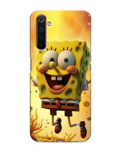 Чохол для Realme 6 Pro з картинкою «Губка Боб стрибає» Чохол для Realme 6 Pro з картинкою «Губка Боб стрибає»