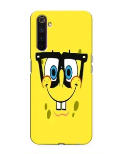 Чехол для Realme 6 Pro с картинкой «Минималистичный Спанч Боб»