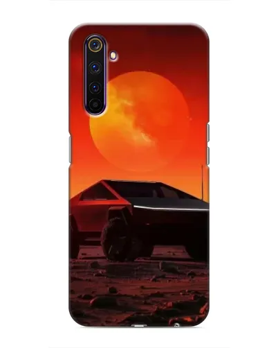 Чехол для Realme 6 Pro с картинкой «Cybertruck на Марсе»