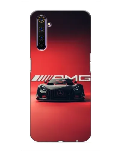 Чехол для Realme 6 Pro с картинкой «Mercedes AMG — красная линия»