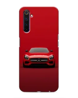 Чехол для Realme 6 Pro с картинкой «Красный Mercedes AMG» Чехол для Realme 6 Pro с картинкой «Красный Mercedes AMG»