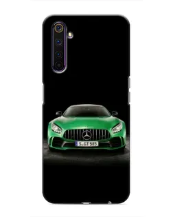 Чехол для Realme 6 Pro с картинкой «Mercedes — неоновый лого» Чехол для Realme 6 Pro с картинкой «Mercedes — неоновый лого»