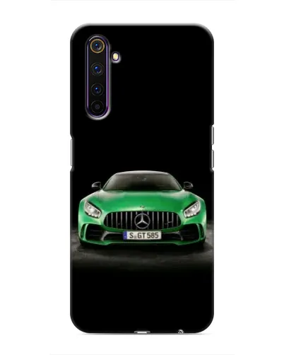 Чехол для Realme 6 Pro с картинкой «Mercedes — неоновый лого»