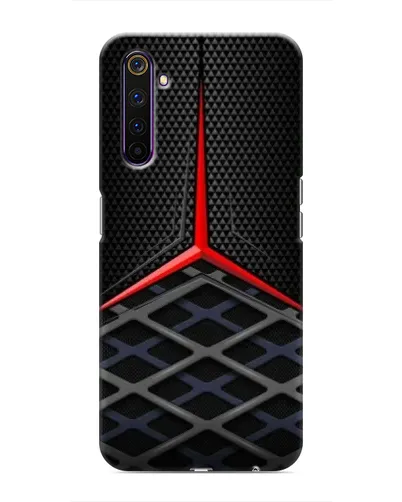 Чехол для Realme 6 Pro с картинкой «Mercedes Carbon Grid»