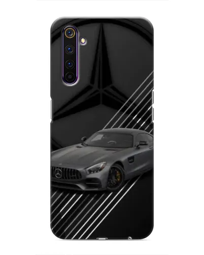 Чехол для Realme 6 Pro с картинкой «Mercedes AMG — графика»