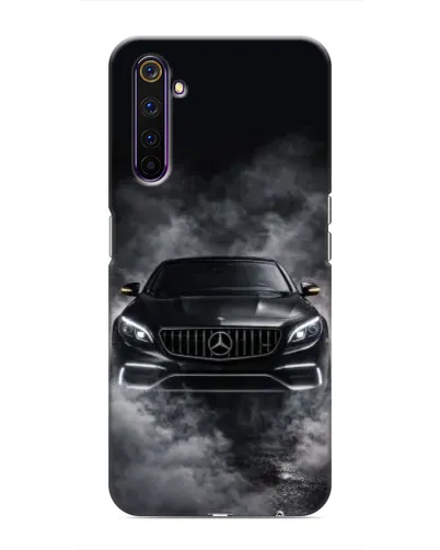 Чехол для Realme 6 Pro с картинкой «Mercedes в дыму»