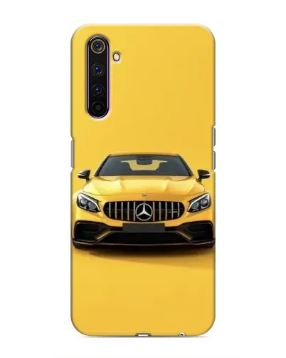 Чехол для Realme 6 Pro с картинкой «Желтый Mercedes GT»