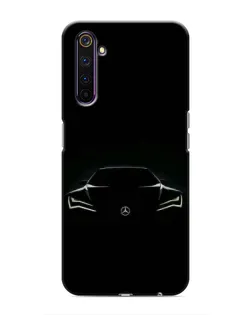 Чехол для Realme 6 Pro с картинкой «Mercedes — силуэт авто» Чехол для Realme 6 Pro с картинкой «Mercedes — силуэт авто»