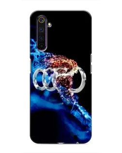 Чехол для Realme 6 Pro с картинкой «Энергия лого Audi»