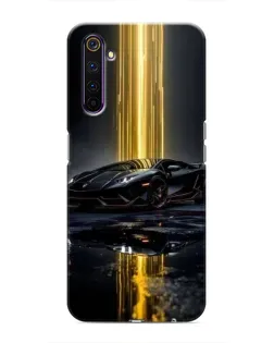 Чехол для Realme 6 Pro с картинкой «Ночной Lamborghini драйв»
