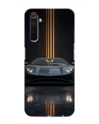 Чехол для Realme 6 Pro с картинкой «Lamborghini золотые линии» Чехол для Realme 6 Pro с картинкой «Lamborghini золотые линии»