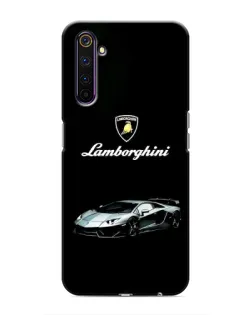 Чехол для Realme 6 Pro с картинкой «Логотип Lamborghini классика»