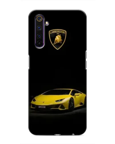 Чехол для Realme 6 Pro с картинкой «Lamborghini желтый акцент» Чехол для Realme 6 Pro с картинкой «Lamborghini желтый акцент»