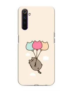 Чохол для Realme 6 Pro з картинкою «Пушин на кульках»