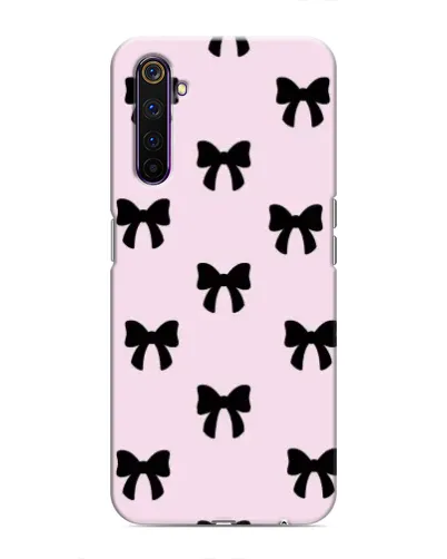 Чехол для Realme 6 Pro с картинкой «Черные банты Coquette» Чехол для Realme 6 Pro с картинкой «Черные банты Coquette»