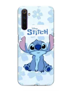 Чехол для Realme 6 Pro с картинкой «Stitch среди цветов» Чехол для Realme 6 Pro с картинкой «Stitch среди цветов»