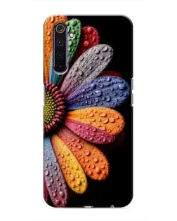 Чехол для Realme 6 Pro с картинкой «Радужный цветок»