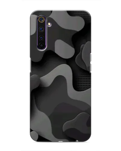 Чехол для Realme 6 Pro с картинкой «Темный абстрактный камуфляж» Чехол для Realme 6 Pro с картинкой «Темный абстрактный камуфляж»