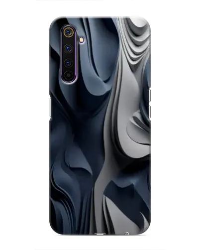 Чехол для Realme 6 Pro с картинкой «Объемные синие складки» Чехол для Realme 6 Pro с картинкой «Объемные синие складки»