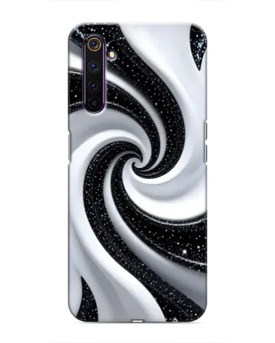 Чехол для Realme 6 Pro с картинкой «Черно-белая спираль» Чехол для Realme 6 Pro с картинкой «Черно-белая спираль»