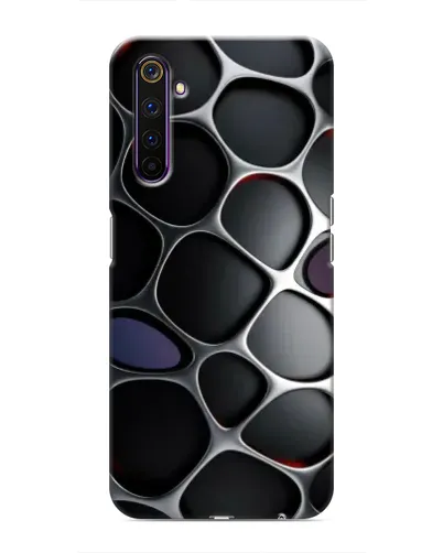 Чехол для Realme 6 Pro с картинкой «Объемная темная решетка» Чехол для Realme 6 Pro с картинкой «Объемная темная решетка»