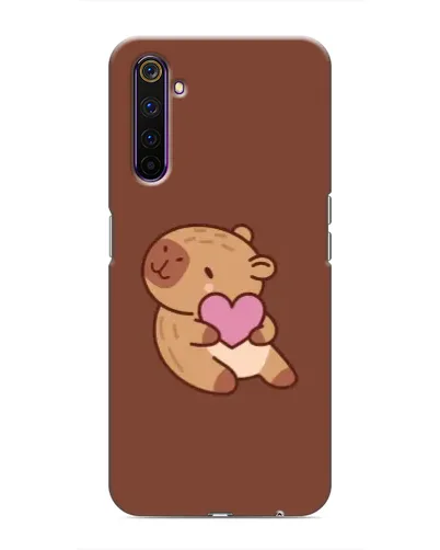 Чохол для Realme 6 Pro з картинкою «Капібара з серцем» Чохол для Realme 6 Pro з картинкою «Капібара з серцем»