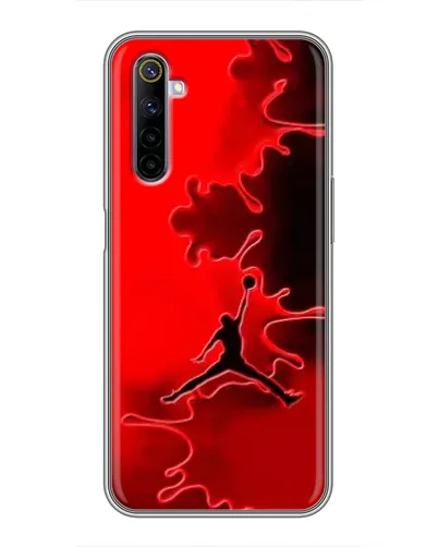 Чехол для Realme 6 с картинкой «Jordan Red Smoke»