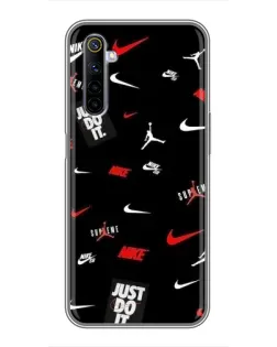 Чехол для Realme 6 с картинкой «Nike Mix Pattern» Чехол для Realme 6 с картинкой «Nike Mix Pattern»