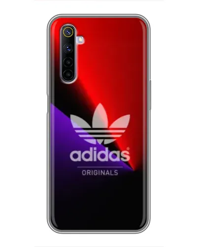 Чехол для Realme 6 с картинкой «Adidas Red Neon» Чехол для Realme 6 с картинкой «Adidas Red Neon»
