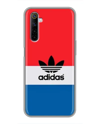 Чехол для Realme 6 с картинкой «Ретро блоки Adidas» Чехол для Realme 6 с картинкой «Ретро блоки Adidas»
