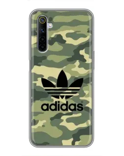 Чехол для Realme 6 с картинкой «Милитари стиль Adidas»