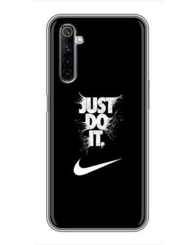 Чехол для Realme 6 с картинкой «Текстовый принт Nike» Чехол для Realme 6 с картинкой «Текстовый принт Nike»