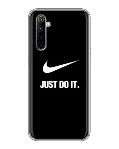 Чехол для Realme 6 с картинкой «Классический принт Nike» Чехол для Realme 6 с картинкой «Классический принт Nike»