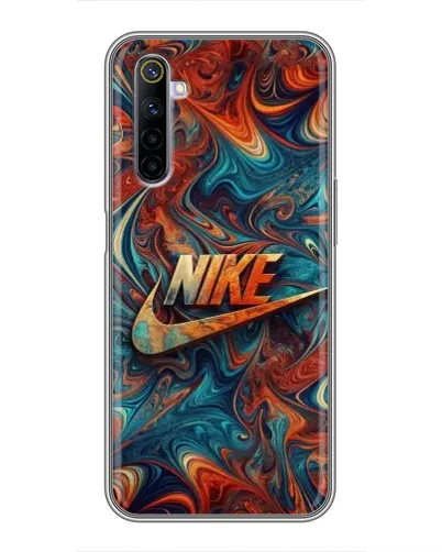 Чехол для Realme 6 с картинкой «Nike в абстракции» Чехол для Realme 6 с картинкой «Nike в абстракции»