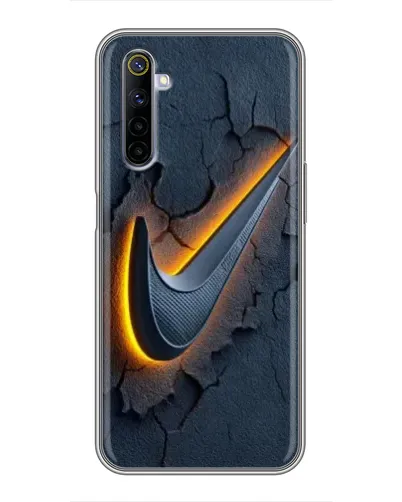 Чехол для Realme 6 с картинкой «Объемный логотип Найк» Чехол для Realme 6 с картинкой «Объемный логотип Найк»