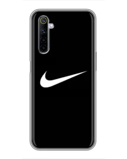 Чехол для Realme 6 с картинкой «Минималистический Найк»