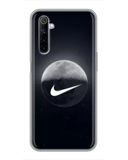 Чехол для Realme 6 с картинкой «Nike в стиле граффити»