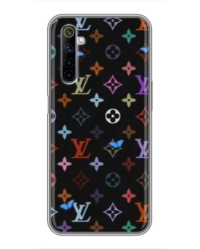 Чехол для Realme 6 с картинкой «Цветная монограмма LV» Чехол для Realme 6 с картинкой «Цветная монограмма LV»