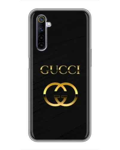 Чехол для Realme 6 с картинкой «Золотой логотип Gucci» Чехол для Realme 6 с картинкой «Золотой логотип Gucci»