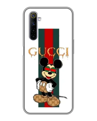Чехол для Realme 6 с картинкой «Микки Маус Gucci — полосы» Чехол для Realme 6 с картинкой «Микки Маус Gucci — полосы»