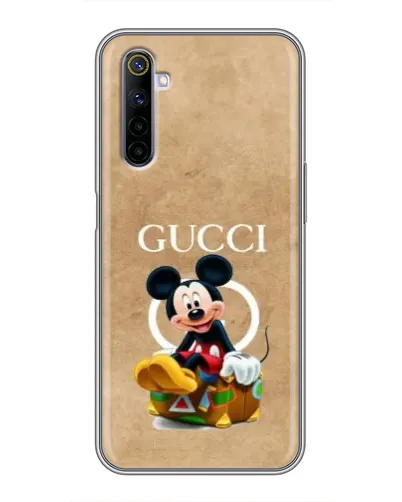 Чехол для Realme 6 с картинкой «Микки Маус Gucci — крафт» Чехол для Realme 6 с картинкой «Микки Маус Gucci — крафт»