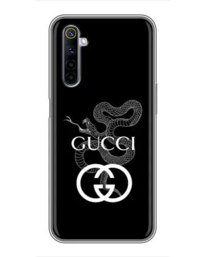 Чехол для Realme 6 с картинкой «Gucci — серебряная змея» Чехол для Realme 6 с картинкой «Gucci — серебряная змея»