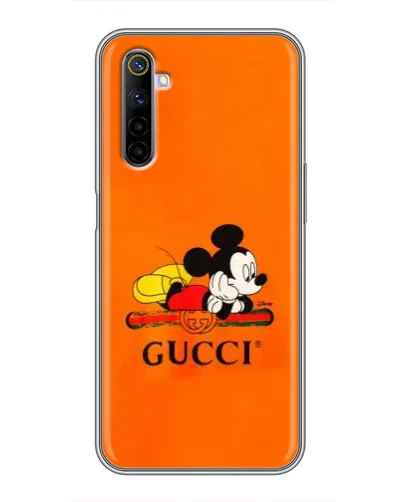 Чохол для Realme 6 з картинкою «Міккі Маус Gucci — помаранч» Чохол для Realme 6 з картинкою «Міккі Маус Gucci — помаранч»