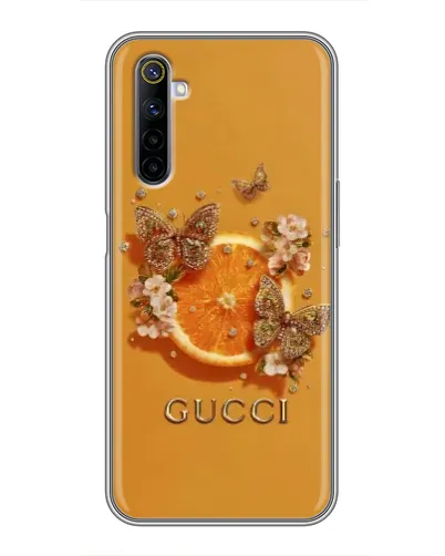 Чохол для Realme 6 з картинкою «Gucci — золоті метелики» Чохол для Realme 6 з картинкою «Gucci — золоті метелики»