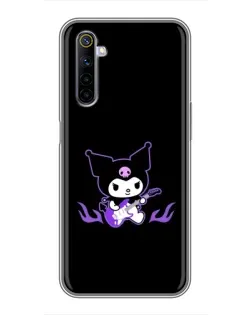 Чехол для Realme 6 с картинкой «Электрическая Kuromi»