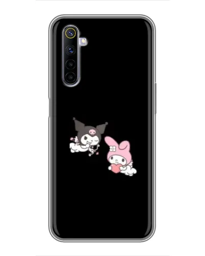Чехол для Realme 6 с картинкой «My Melody и Kuromi» Чехол для Realme 6 с картинкой «My Melody и Kuromi»