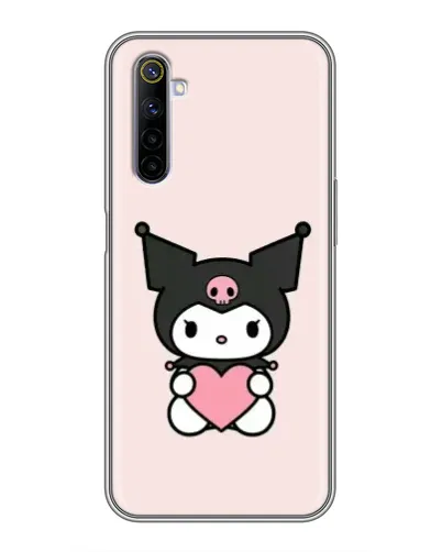 Чехол для Realme 6 с картинкой «Kuromi и сердце» Чехол для Realme 6 с картинкой «Kuromi и сердце»